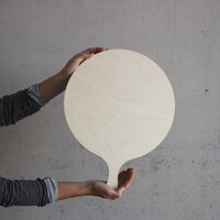 Holz Pizzaschaufel � 32 cm Pizzaschieber mit Griff Pizzaheber Pizzawender