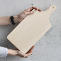 Fr�hst�cksbrettchen Griff 35 x 16 cm Brettchen Schneidebrett Vesperbrett