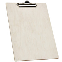 Schreibbrett Klemmbrett Holz DIN A4 Klemmplatte Clipboard...