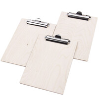 3 St�ck Klemmbrett Holz DIN A5 Klemmplatte Clipboard...
