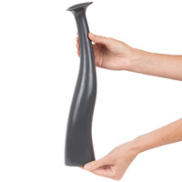 Blumenvase 0,8 Liter Vase Dekovase 37 cm hoch Tischvase aus Keramik Grau