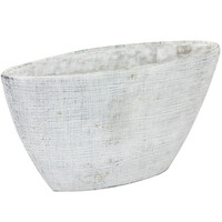 Schiffchen aus Keramik 3,9 Liter Scharriert...