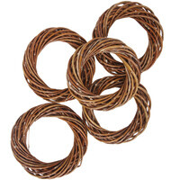 Weidekr�nze 5 St�ck Naturweide � 15 cm Dekorationskr�nze Weihnachtskr�nze