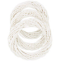 Kr�nze als T�rdekoration � 25 cm Weidenzweige in ecru 3er...