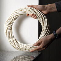 Spar-3er-Set Kr�nze gro�e T�rkr�nze � 30 cm in Beige Handarbeit