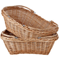 Einkaufsk�rbe 2 St�ck Weidenk�rbe 13 Liter Tragekorb aus...
