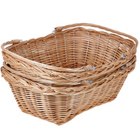 Einkaufsk�rbe 2 St�ck Weidenk�rbe 13 Liter Tragekorb aus gesottener Weide
