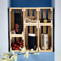 Holzkisten Wandregal Kistenregal Kastenregal