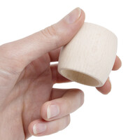 Holz Serviettenringe 3,9 cm bauchige Tischringe � 4,3 cm Serviettenhalter