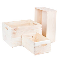 Holzkisten Holz Sortierkisten Griff Aufbewahrungskisten...