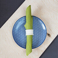 Vollholz Serviettenringe Serviettenhalter � 4 cm Holzring mit Rand Natur Hell