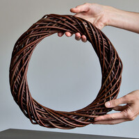 Fensterkr�nze 3er Set aus Naturweide � 30 cm gro�e Natur T�rkr�nze