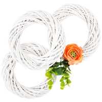 Weidenkr�nze 3 St�ck Osterkr�nze Wei� � 15 cm Kr�nze...