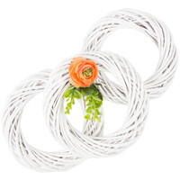 wei�e Kr�nze aus Weide 3 St�ck � 20 cm Weidenreben T�r,-...