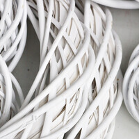 Weidenringe Fensterkr�nze � 25 cm wei�e gro�e Dekorationskr�nze 3er Set