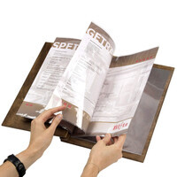 Speisekarten Holz 3er Set Holzkarten Eiche Dunkel Restaurantkarten Weinkarten