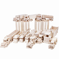 Holzauto Holzspielzeug LKW Einsatzfahrzeug Spielzeug Holz Feuerwehr