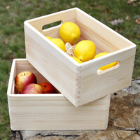 Allzweckkiste Holzkiste Birkenholz Holzbox 8,2 Liter Kiste Aufbewahrung Ordnung